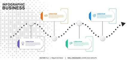 colección de vistoso infografía lata ser usado para flujo de trabajo disposición, diagrama, número opciones, web diseño. infografía negocio concepto con opciones, partes, pasos o procesos. vector eps 10