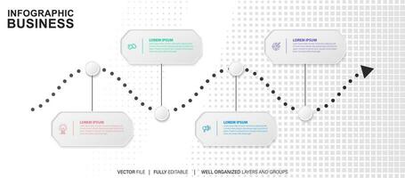 Collection of colorful infographic can be used for workflow layout, diagram, number options, web design. Infographic business concept with options, parts, steps or processes. Vector Eps 10