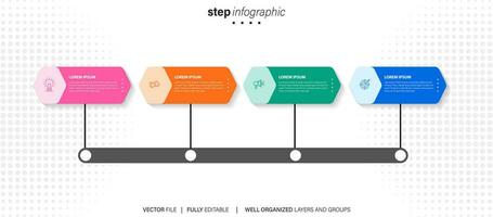 presentación negocio infografía modelo vector. vector