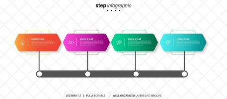 colección de vistoso infografía lata ser usado para flujo de trabajo disposición, diagrama, número opciones, web diseño. infografía negocio concepto con opciones, partes, pasos o procesos. vector eps 10