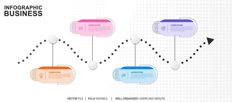 conjunto de infografía elementos datos visualización vector diseño modelo. lata ser usado para pasos, opciones, negocio proceso, flujo de trabajo, diagrama, diagrama de flujo concepto, línea de tiempo, márketing iconos, informacion gráficos.