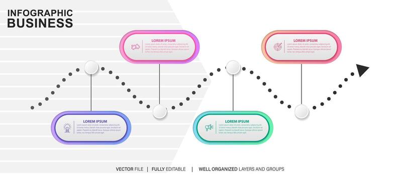 Set of infographic elements data visualization vector design template. Can be used for steps, options, business process, workflow, diagram, flowchart concept, timeline, marketing icons, info graphics.