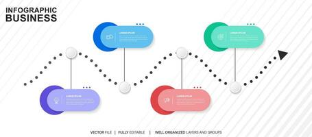 Set of infographic elements data visualization vector design template. Can be used for steps, options, business process, workflow, diagram, flowchart concept, timeline, marketing icons, info graphics.