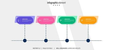 Set of infographic elements data visualization vector design template. Can be used for steps, options, business process, workflow, diagram, flowchart concept, timeline, marketing icons, info graphics.