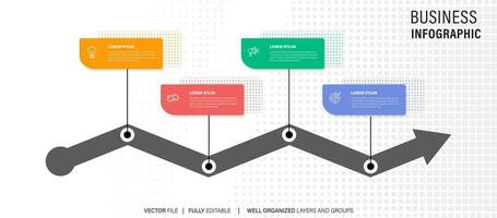 circular layout diagram with 4 list of steps, circular layout diagram infographic element template vector