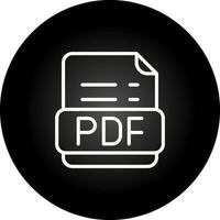 icono de vector de pdf