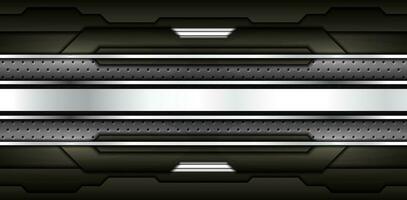 abstract metal carbon texture and line chromium on  metallic silver sheet hole modern design background. vector illustration