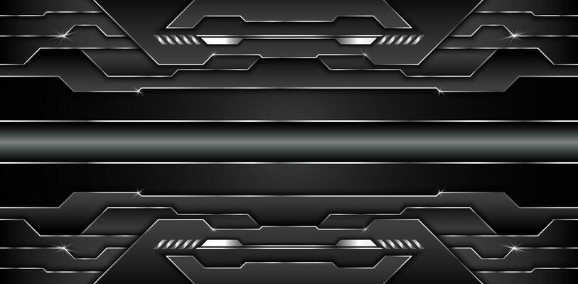 abstract metal carbon texture and line chromium on metal modern design background. vector illustration