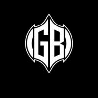 GB letter logo. GB creative monogram initials letter logo concept. GB Unique modern flat abstract vector letter logo design.