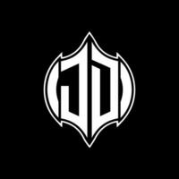 JD letter logo. JD creative monogram initials letter logo concept. JD Unique modern flat abstract vector letter logo design.