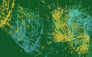 resumen grunge textura chapoteo pintar verde color antecedentes vector