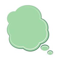 Speech  bubble  icon. Flat  design. Isolated white background vector