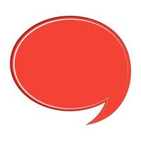 Speech  bubble  icon. Flat  design. Isolated white background vector