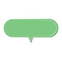 Speech  bubble  icon. Flat  design. Isolated white background vector