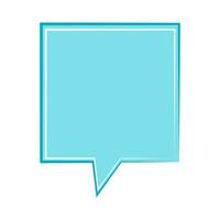 Speech  bubble  icon. Flat  design. Isolated white background vector