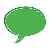 Speech  bubble  icon. Flat  design. Isolated white background vector