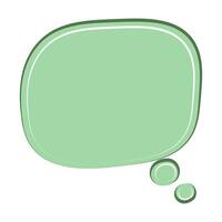 Speech  bubble  icon. Flat  design. Isolated white background vector