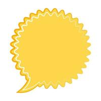 Speech  bubble  icon. Flat  design. Isolated white background vector