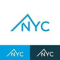 Nueva York logo diseño creativo moderno símbolo icono vector