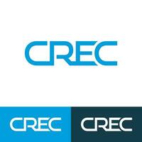 crec letter original monogram logo design vector