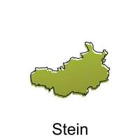 Stein City Map Illustration Design, World Map International vector template with outline graphic