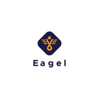 Abstract eagle falcon premium logo design vector