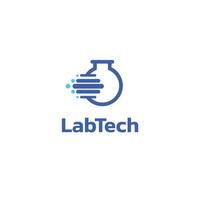 Lab tech logo design vector format