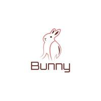 Bunny graphic vector logo template and animal design