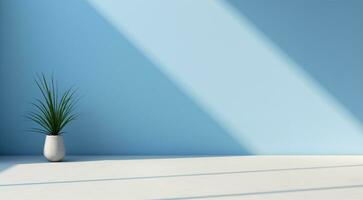 abstract light blue background suitable for product presentation. AI Generated photo