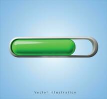 loading bar in 3d vector illustration