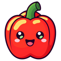 bell pepper vegetable ai generate png