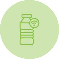 Fitness Smart Water Bottle Vector Icon