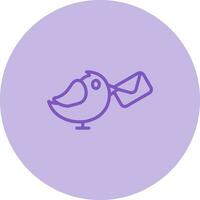 Carrier Pigeon Vector Icon