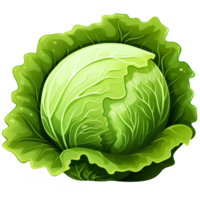 cabbage vegetable ai generative png