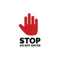 Stop symbol sign vector illustration