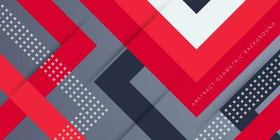 Abstract background triangle geometric design. gray, black, and red stripes and arrows background concept. Bright design banner. Eps10 vector