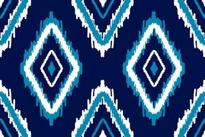 Ethnic ikat seamless pattern in tribal. American, Mexican style. Aztec geometric ornament print. vector