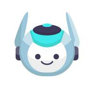 Robot Head Vector Illustration