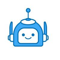 Robot Head Vector Illustration