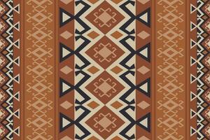 Aztec Kilim geometric pattern. Aztec tribal geometric shape seamless pattern vintage style. Ethnic geometric pattern use for fabric, textile, carpet, cushion, wallpaper, upholstery, etc. vector
