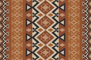 Aztec Kilim geometric pattern. Aztec tribal geometric shape seamless pattern vintage style. Ethnic geometric pattern use for fabric, textile, carpet, cushion, wallpaper, upholstery, etc. vector