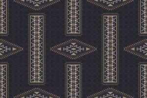 Aztec tribal geometric vintage pattern. Aztec kilim geometric shape seamless pattern. Ethnic tribal geometric pattern use for fabric, textile, wallpaper, cushion, carpet, rug, upholstery, etc. vector
