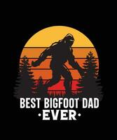 Bigfoot needs a vacation tshirt vector