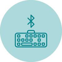 Bluetooth Keyboard Vector Icon