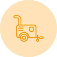 Portable air compressor Vector Icon