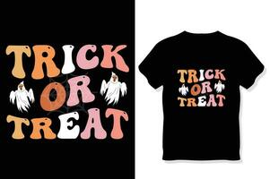 Retro Halloween  T shirt Design vector