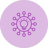 icono de vector de mapa mental