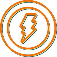 Lightning bolt Vector Icon