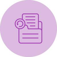 Document Undo Vector Icon