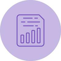 Document Insert Chart Vector Icon
